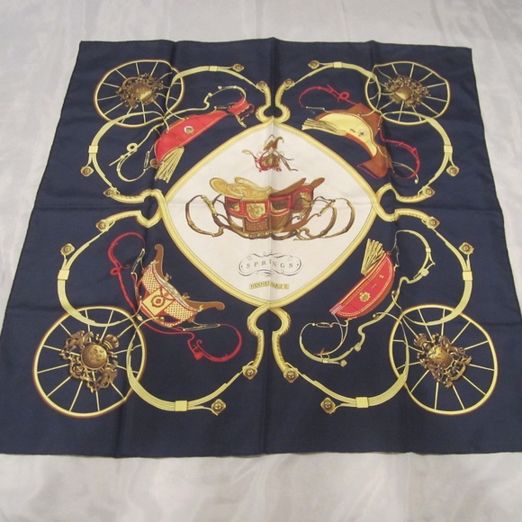 Hermes Accessories - Hermes Carriage 35" x 35" Silk Scarf